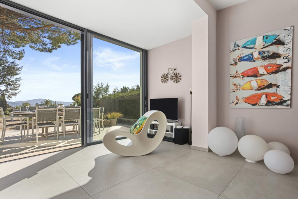 Salon de la Villa Artemis Golf de saint tropez